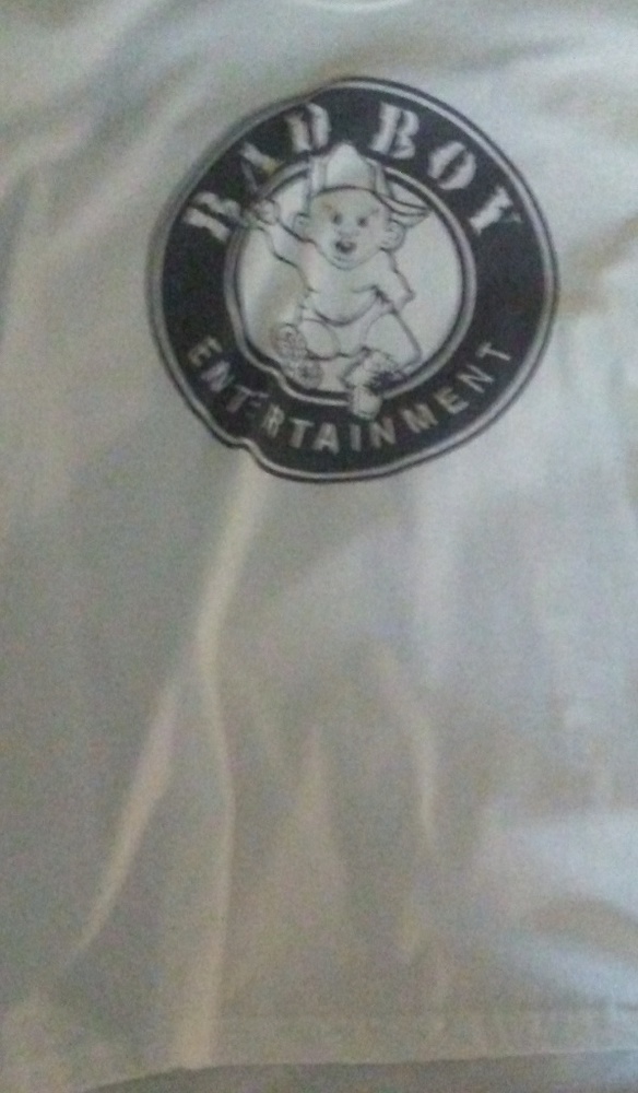 Nwot large white Bad Boy Entertainment t-shirt